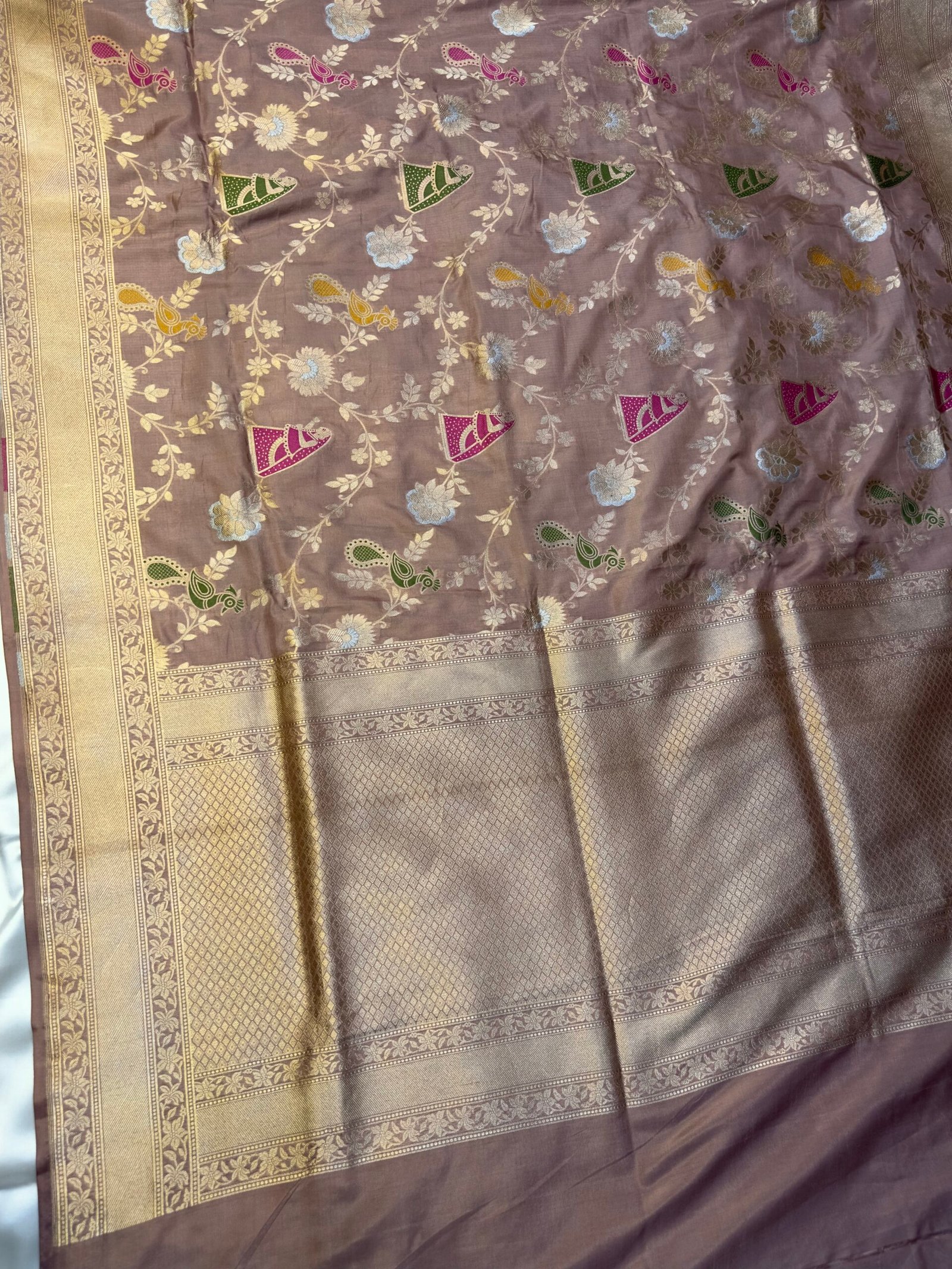 The Nayika Leela – Peach Heritage Saree - Image 5