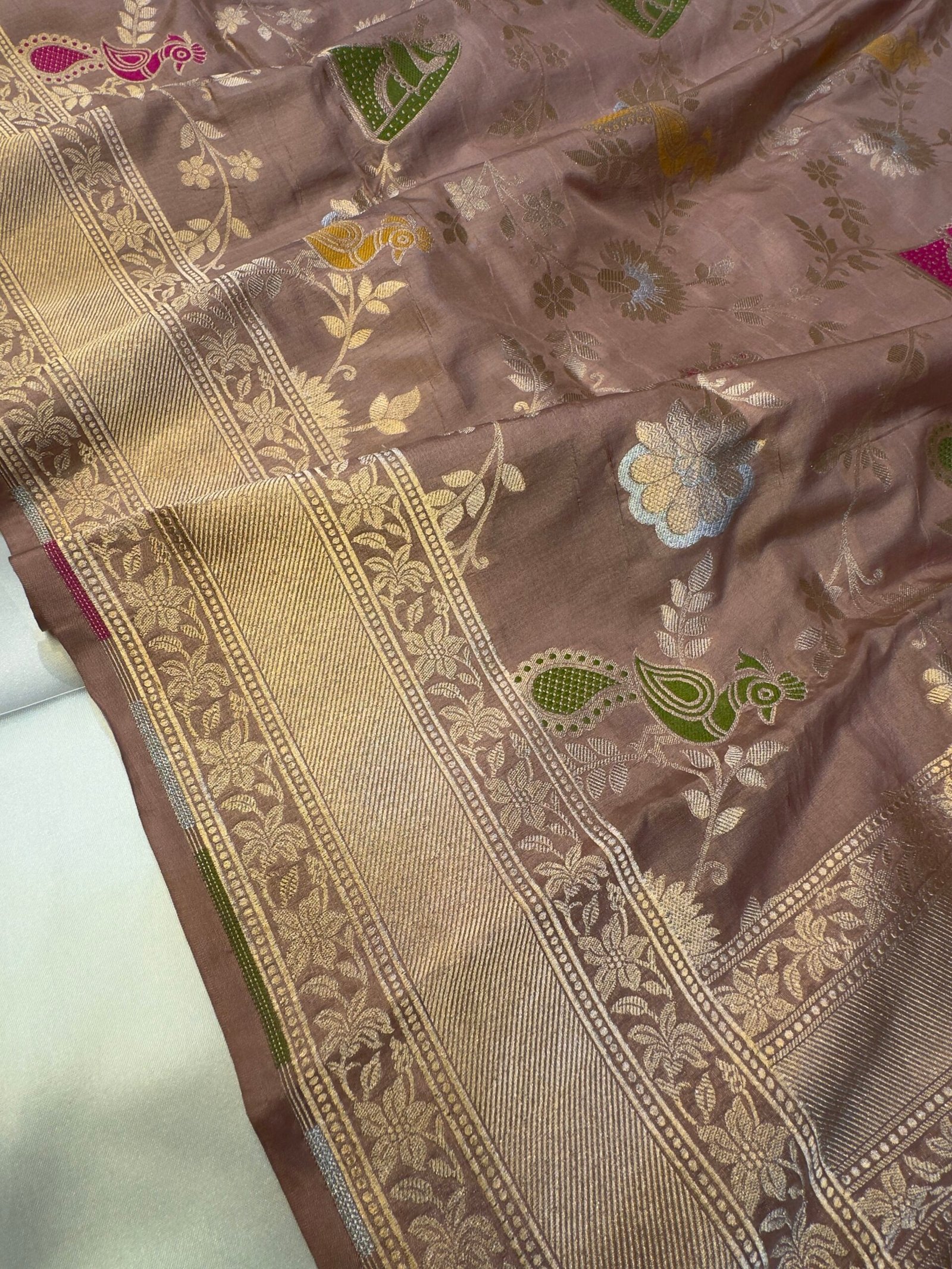 The Nayika Leela – Peach Heritage Saree