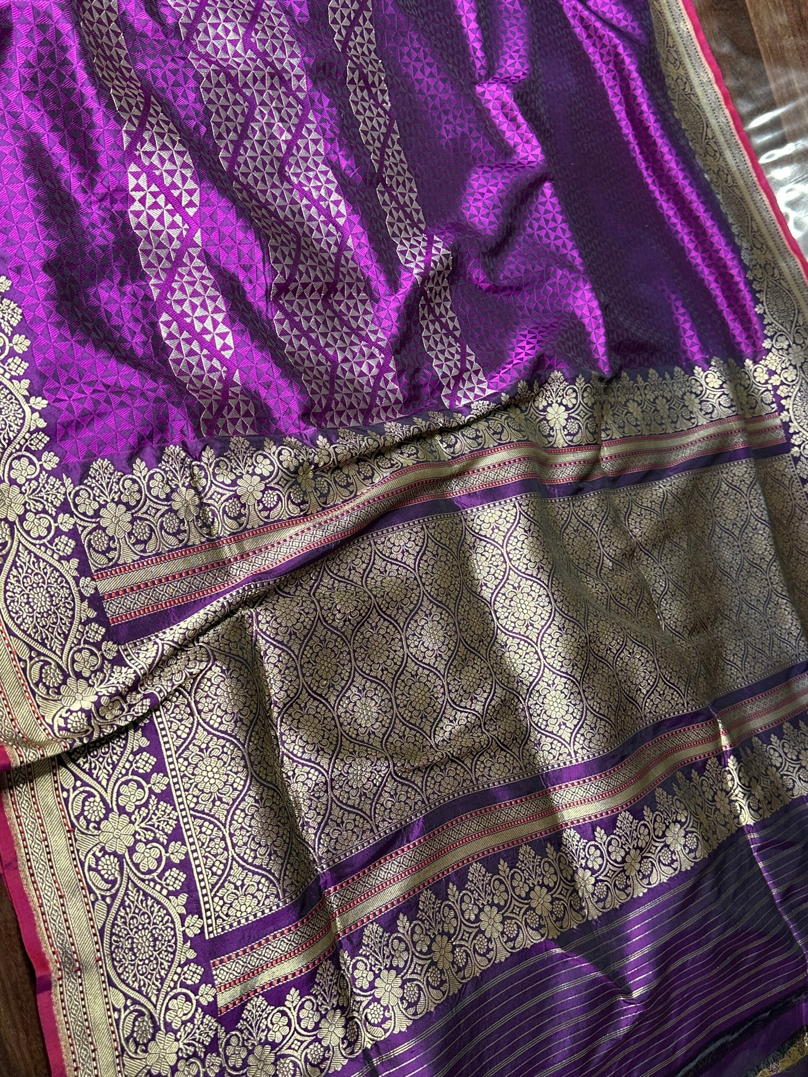 Rajsi Violet Kanjivaram - Image 4